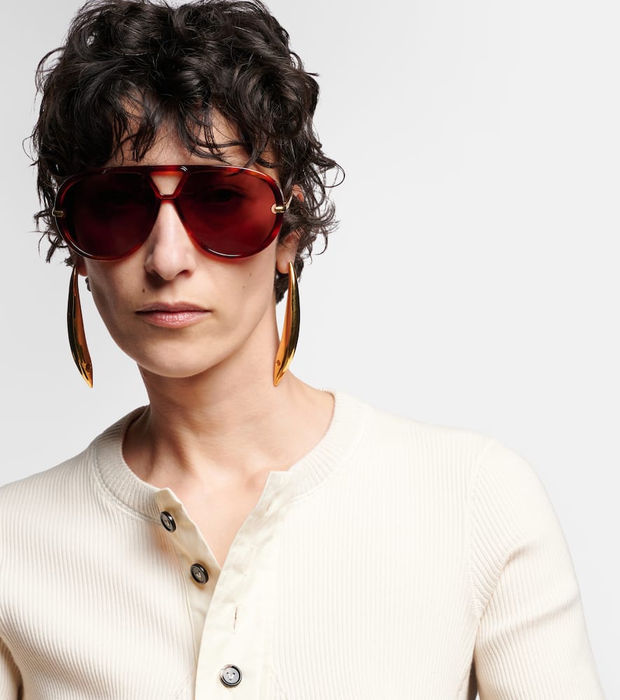 Drop aviator sunglasses