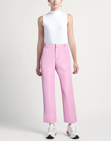 Woman Pants Pink Size 2 Virgin Wool, Viscose
