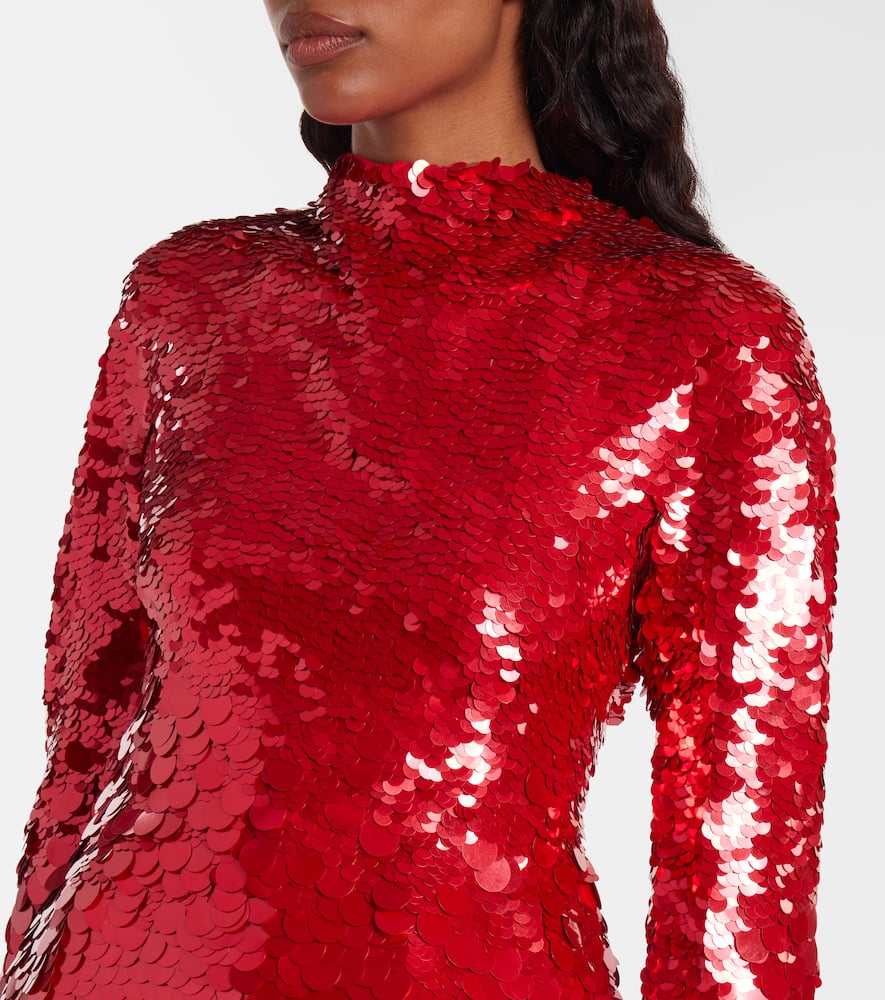 Terfrite sequined jersey minidress