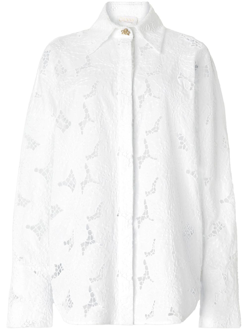 Broderie anglaise shirt - White
