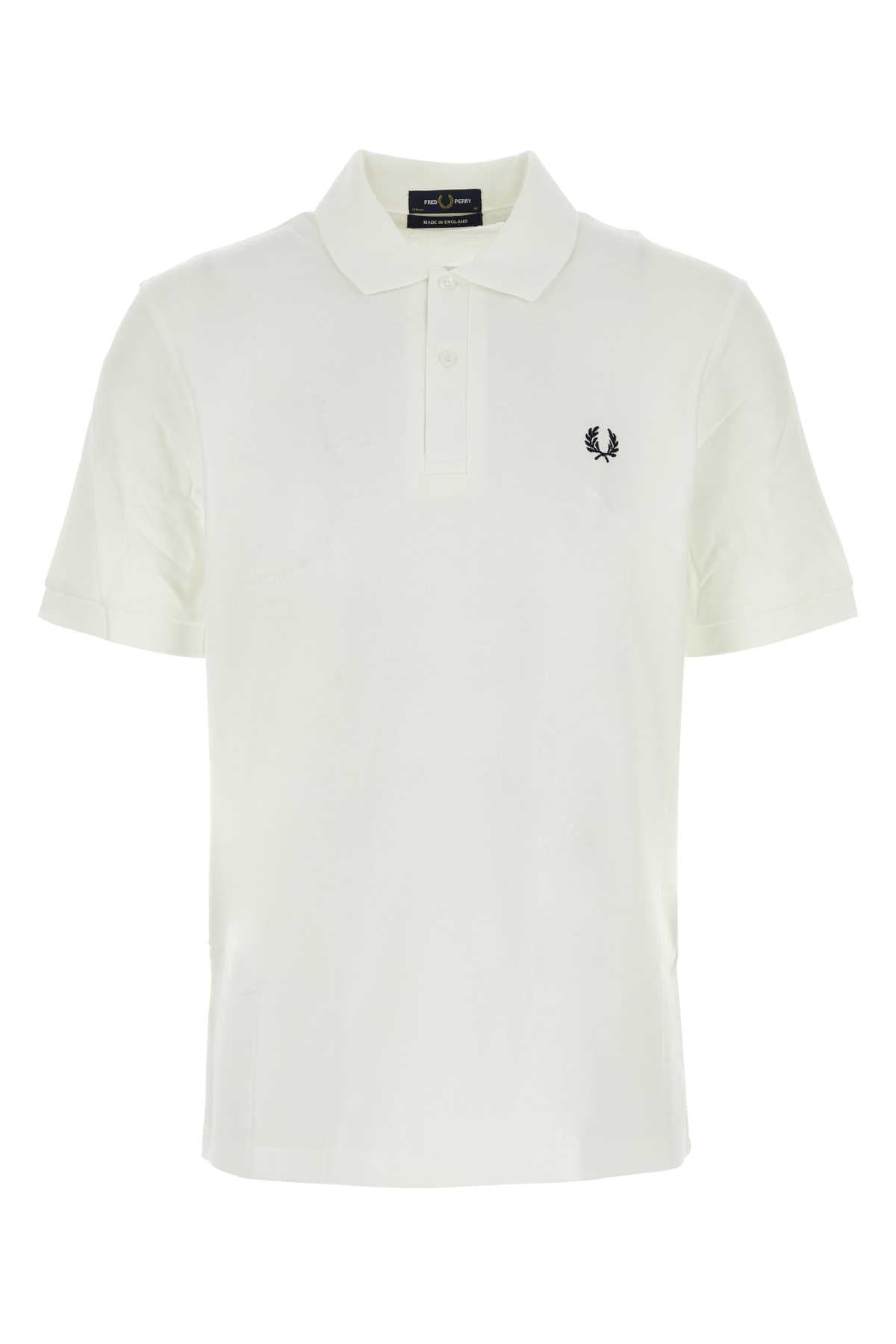 Piquet Cotton Polo Shirt — White