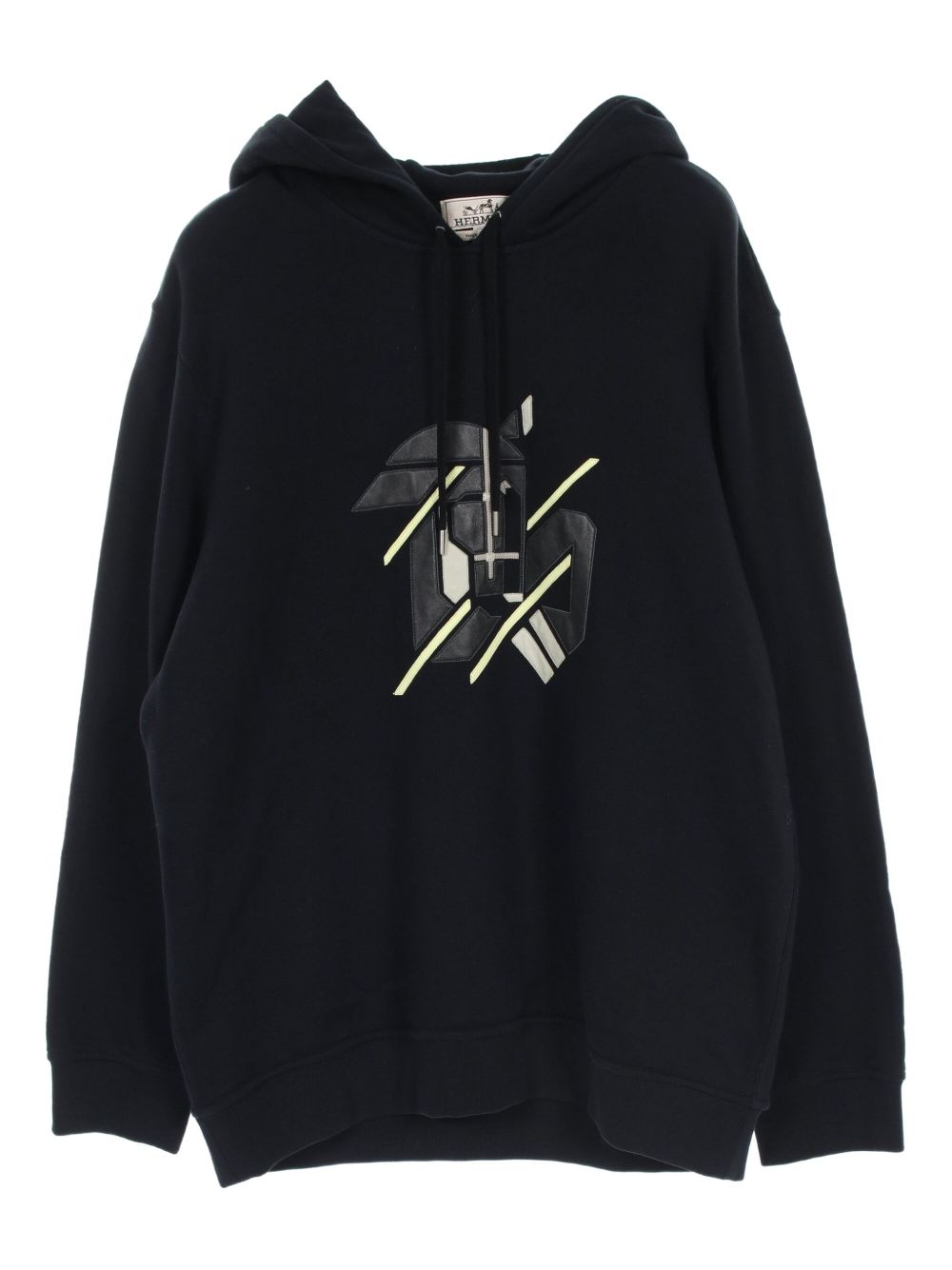 10's logo-patch hoodie - Black