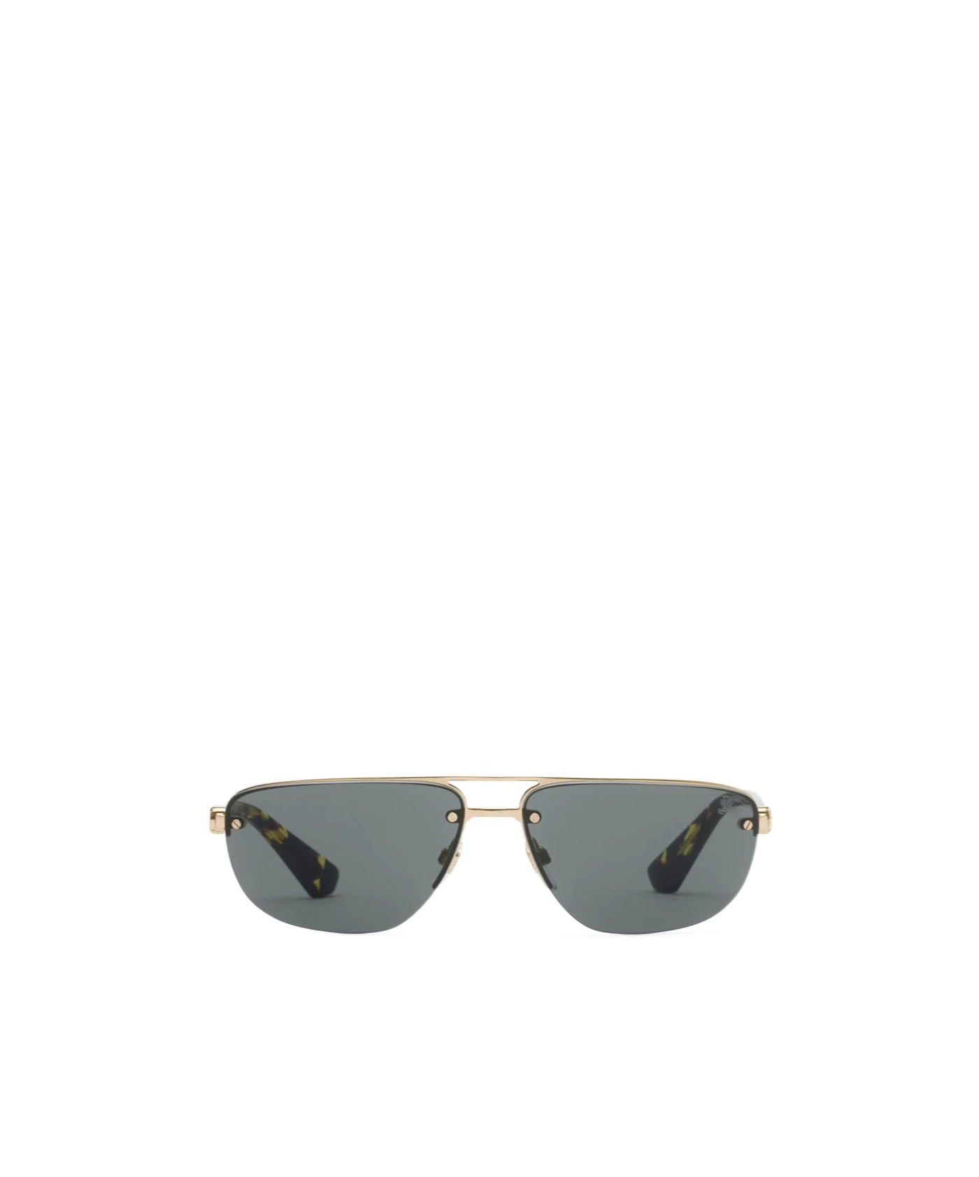 Metal Shield Rectangular Sunglasses