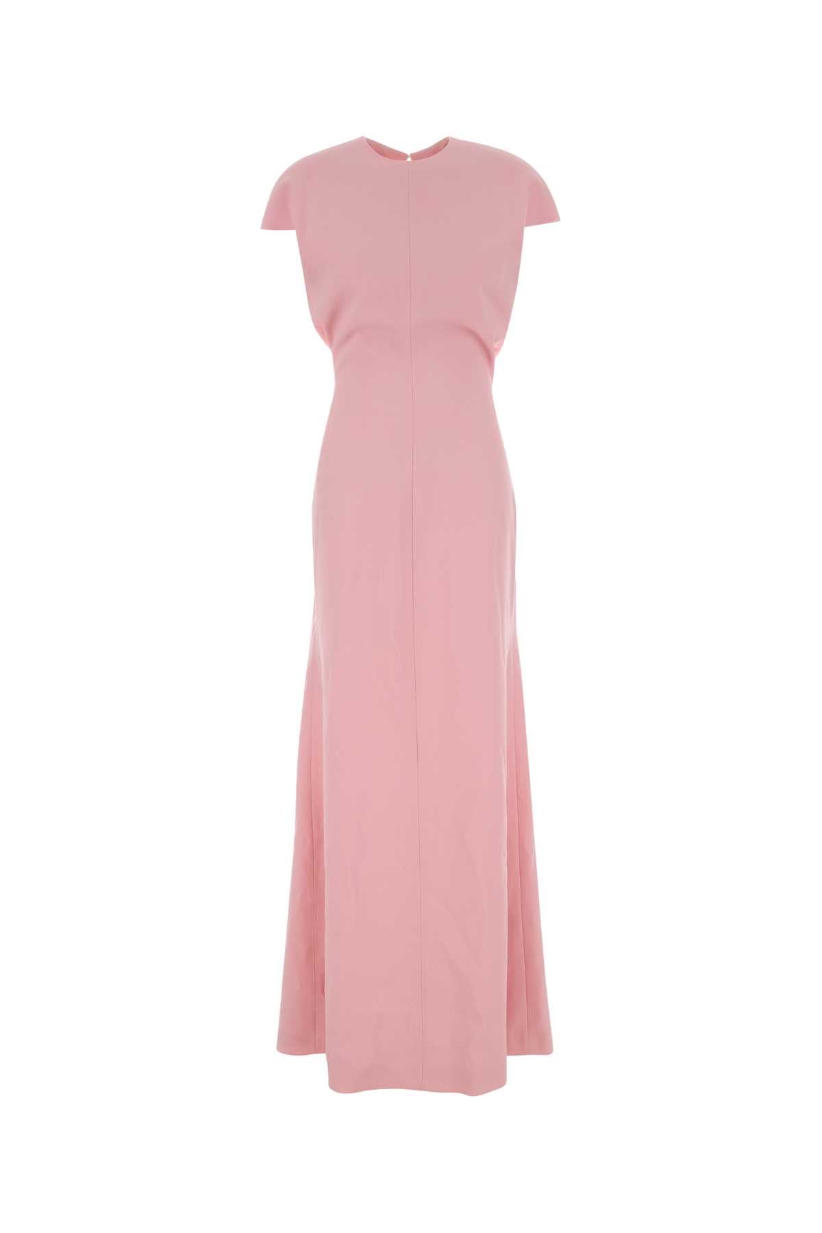 Virgin Wool Maxi Dress — Pink