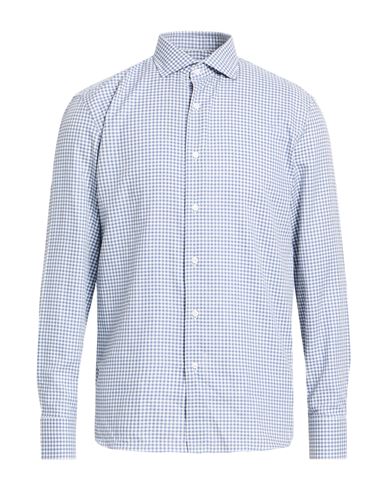 Man Shirt Blue Size 16 Cotton