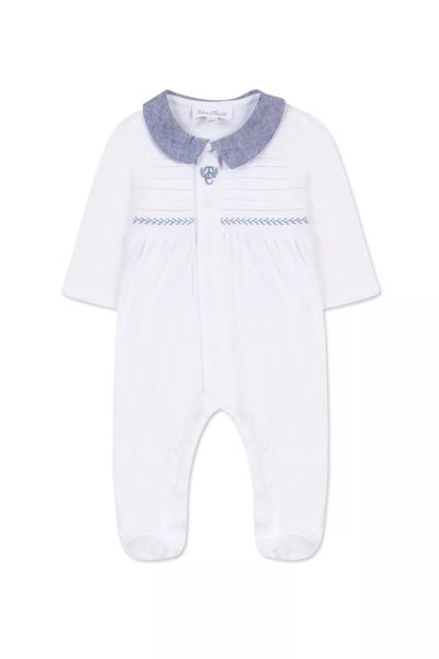 Tartine et Chocolat Logo Embroidered Pintuck Detailed Pajama