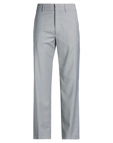 Man Pants Grey Size 34 Polyester, Virgin Wool, Elastane