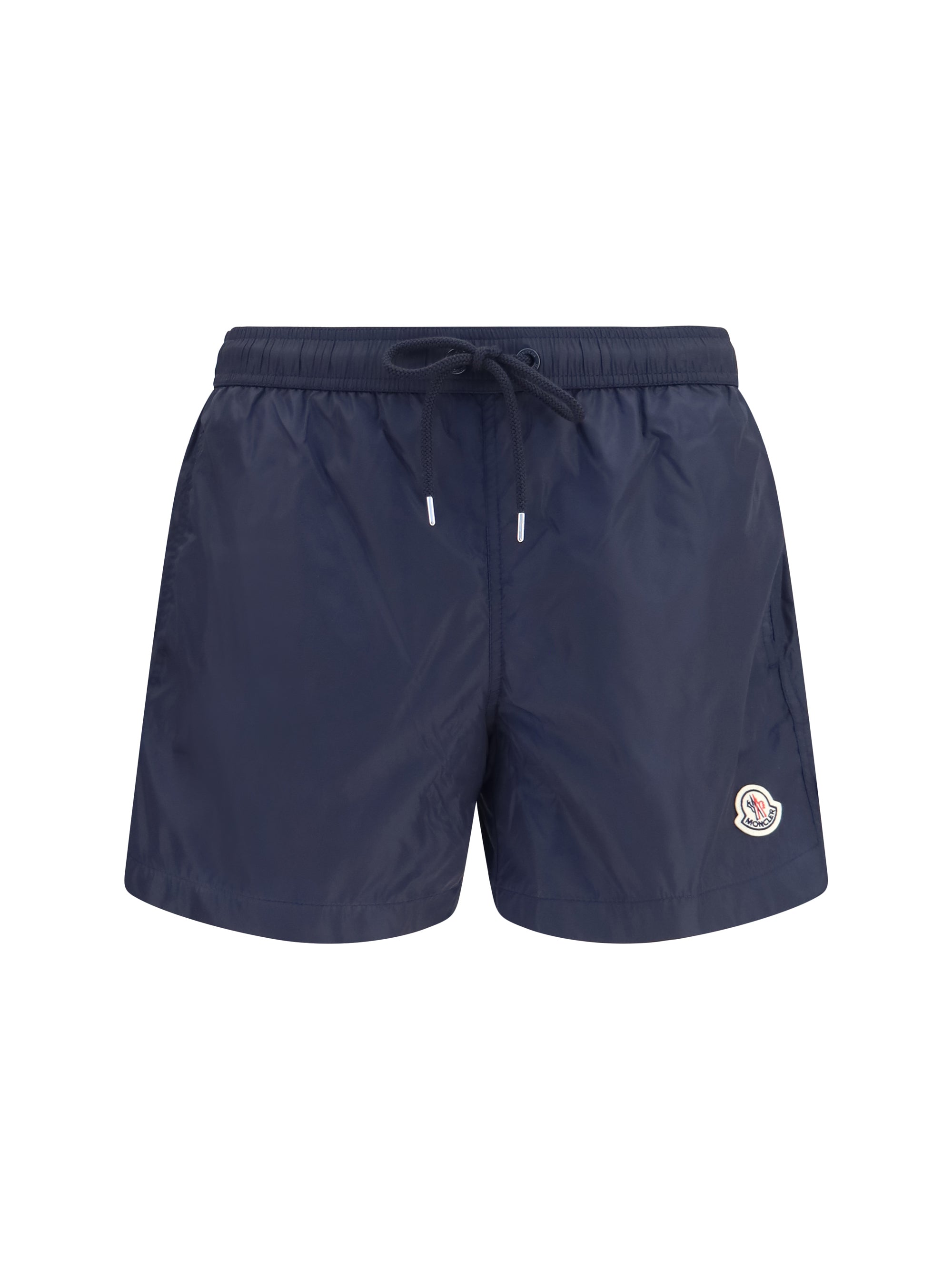 Logo-Patched Polyamide Swim Shorts — Navy