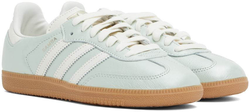 Adidas Originals Blue & White Samba OG Sneakers