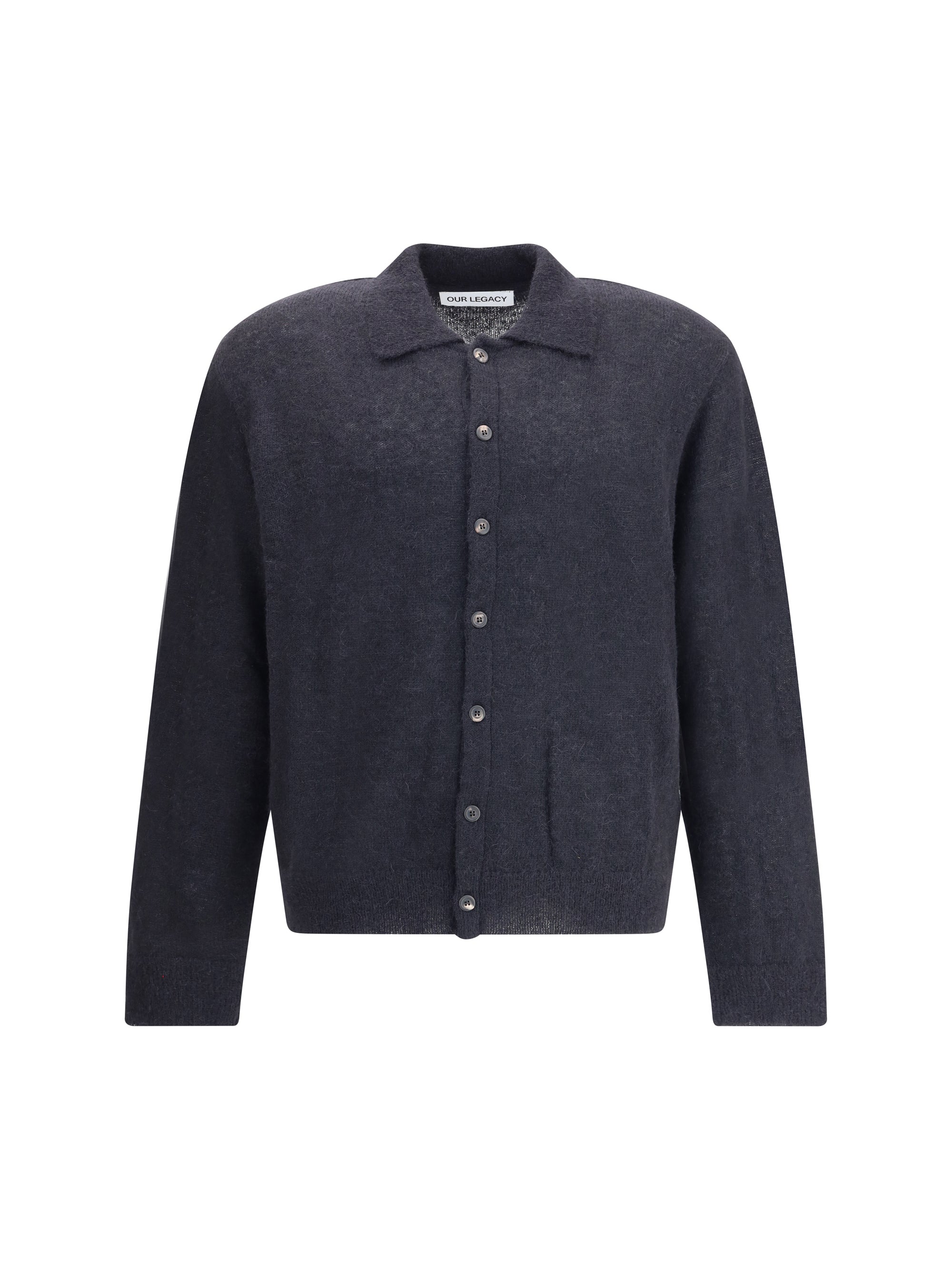 Alpaca Knit Cardigan — Black