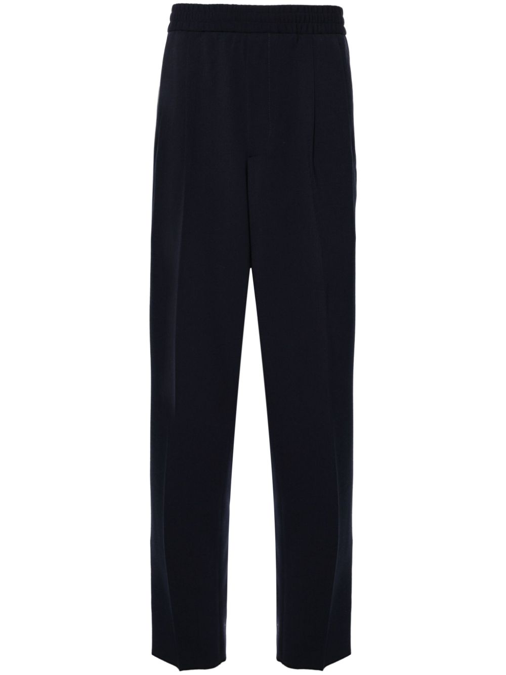 Drawstring tapered trousers - Blue