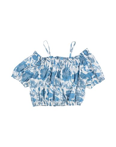 L:ú L:ú By Miss Grant Kid Girl Top Sky blue Size 14 Cotton
