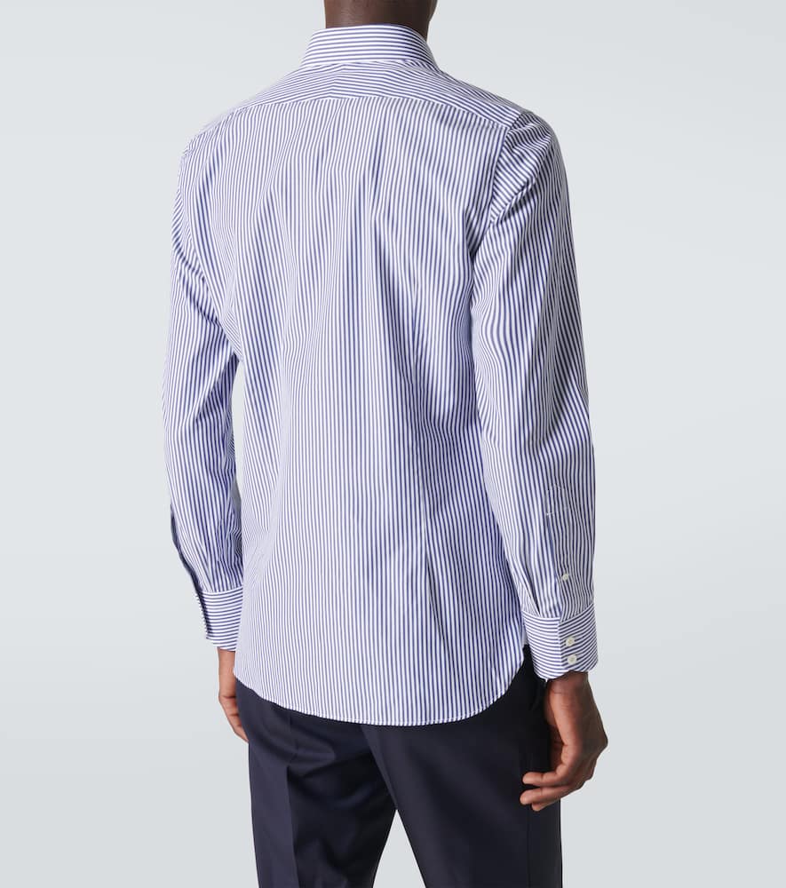 Bengal stripe cotton-blend shirt
