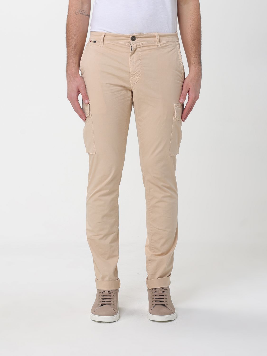 Pants Men color Beige