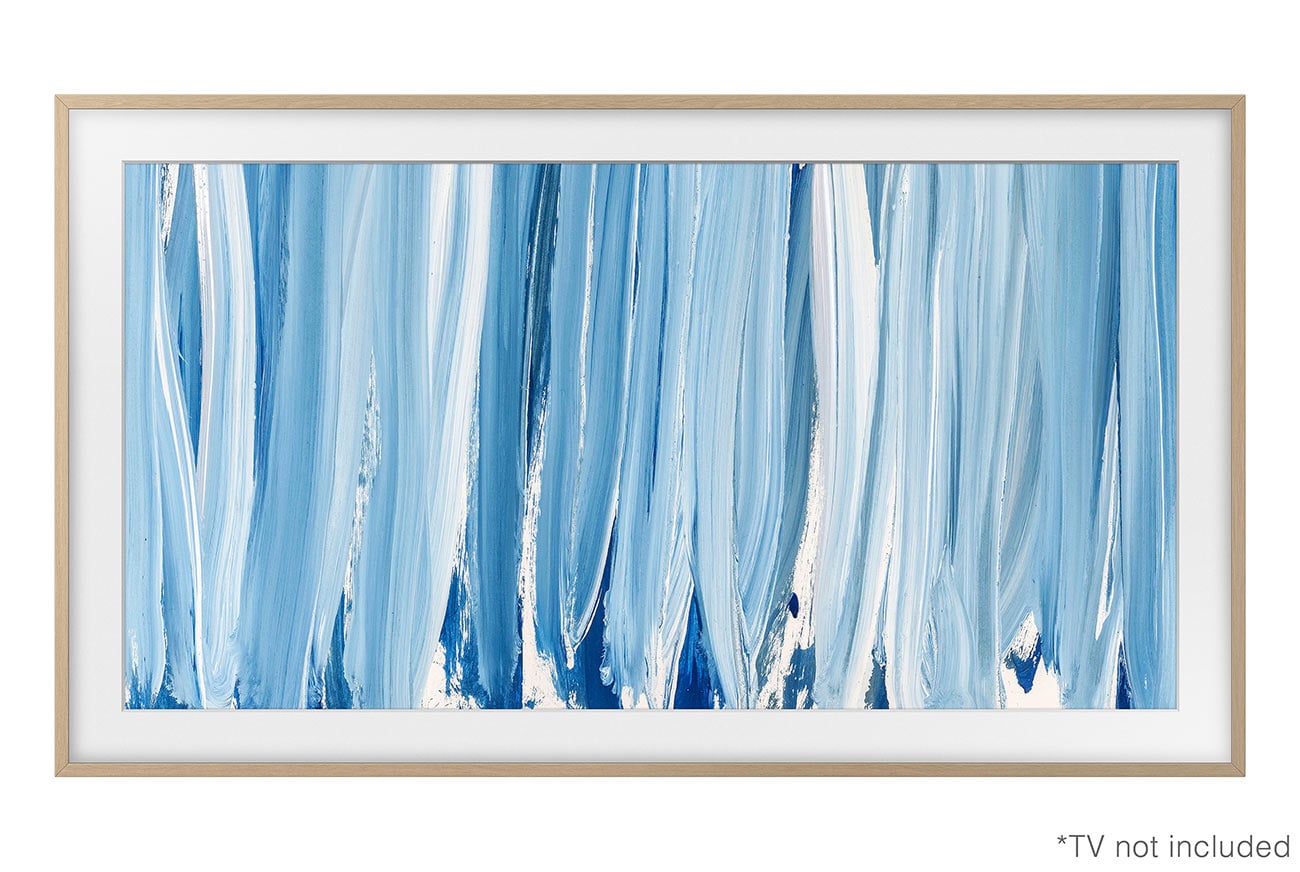 50-Inch The Frame Customizable Bezel in Modern Teak