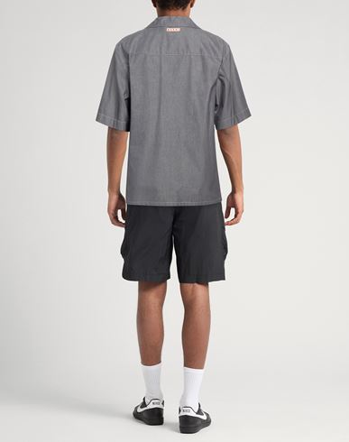 Man Shirt Charcoal Size 36 Cotton