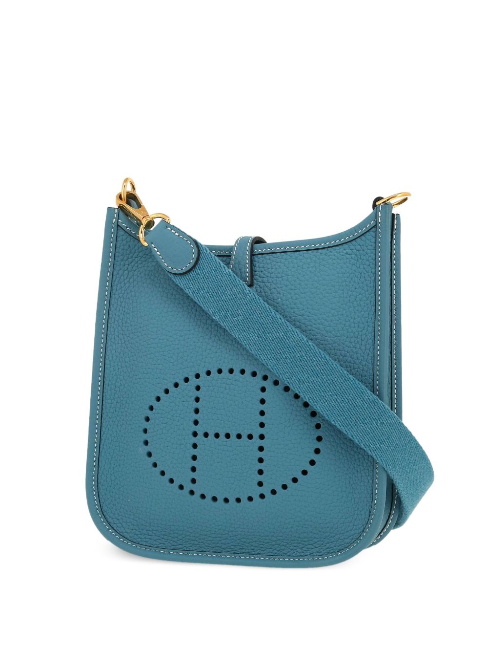Hermès Pre-Owned 2023 mini Evelyne shoulder bag - Blue