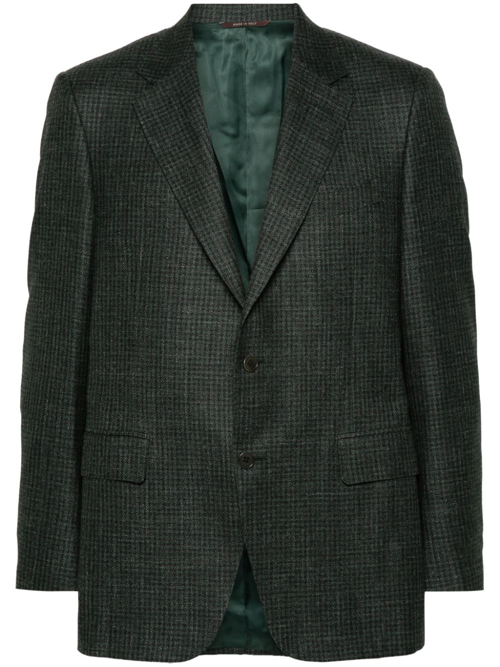 Prince of Wales-pattern blazer - Green