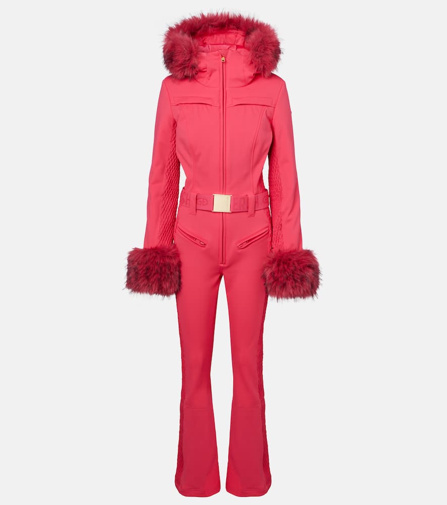 Angele faux fur-trimmed ski suit