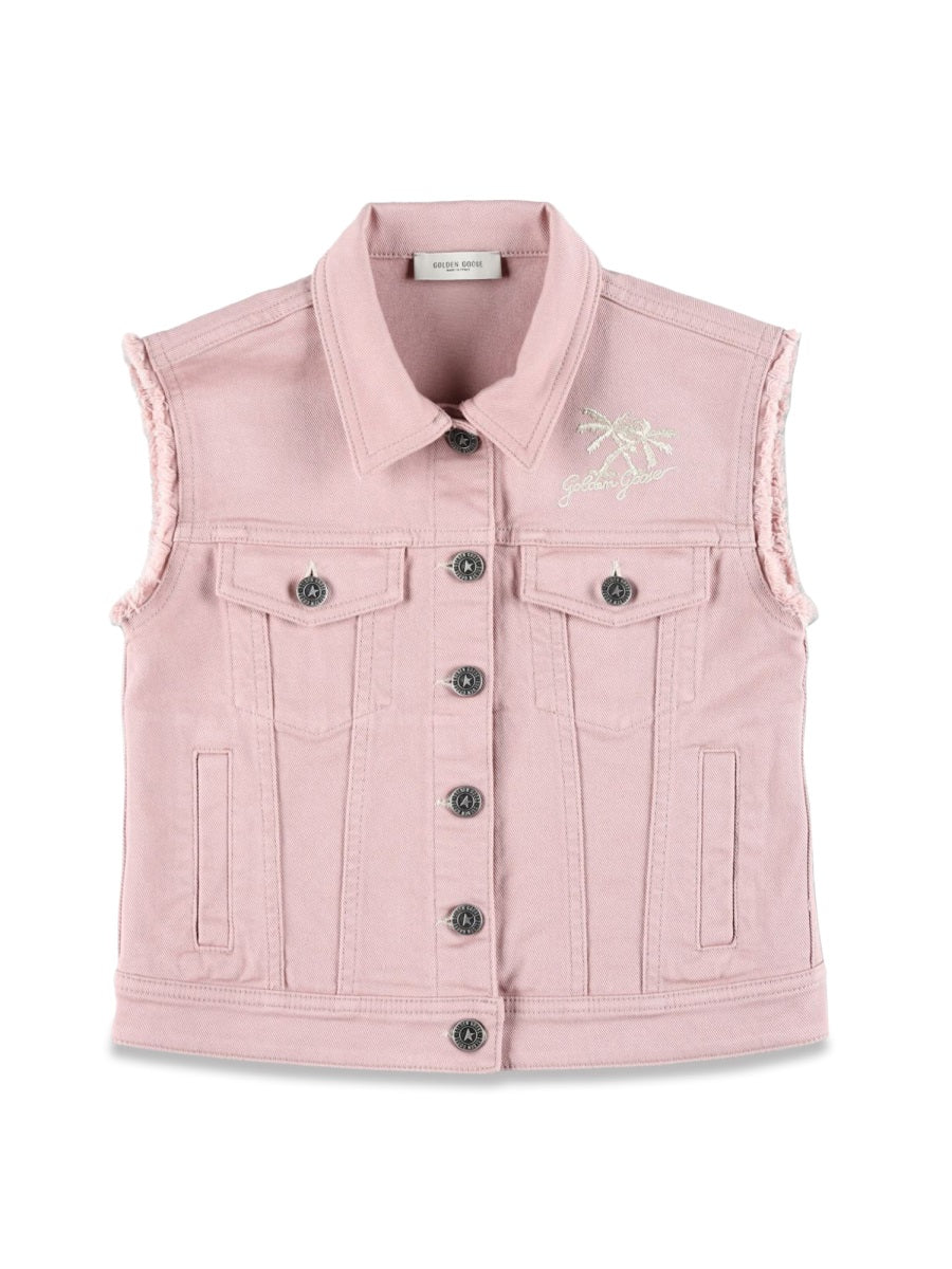 Girls' Sleeveless Denim Vest