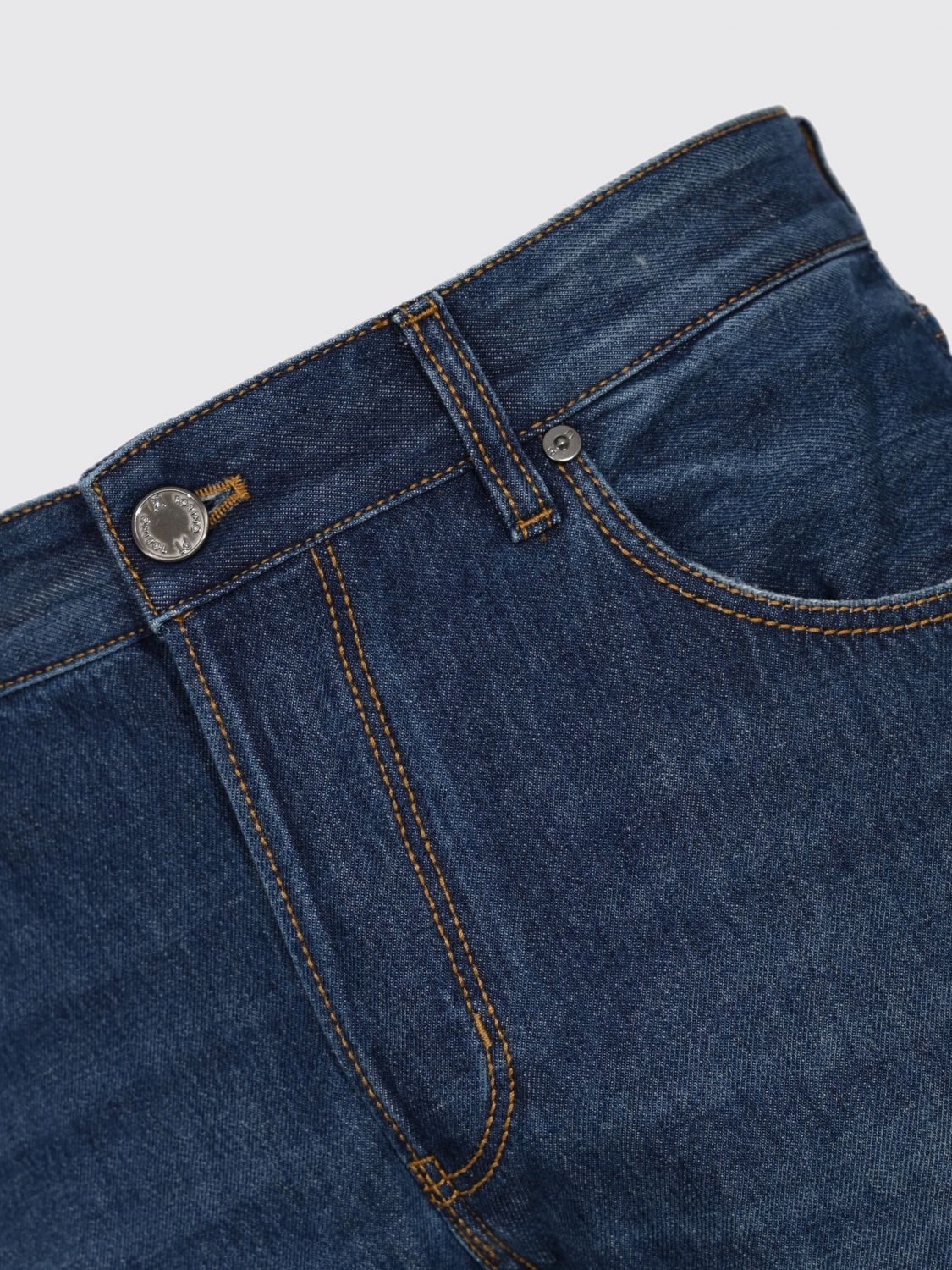 Pants Men color Denim