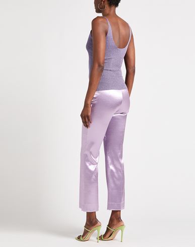 Woman Top Lilac Size M Metallic Polyester, Polyamide