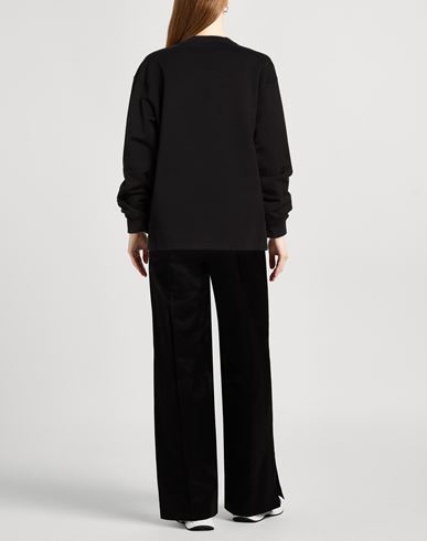 Woman Sweatshirt Black Size 4 Cotton
