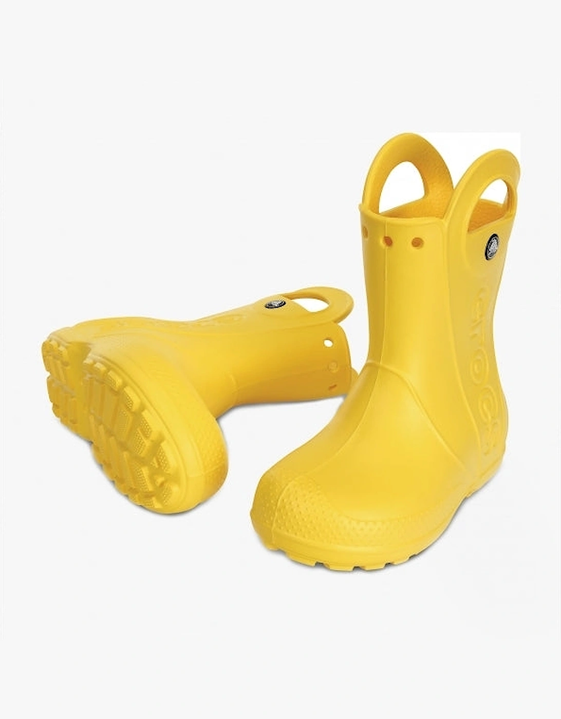 Crocs 12803-730 HANDLE IT RAIN BOOT Kids Yellow - Size: UK 1 older kids