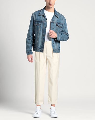 Man Pants Cream Size 33 Polyester, Viscose, Elastane