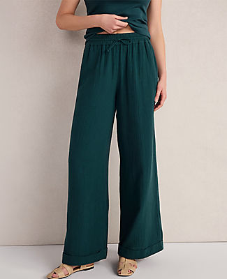 Ann Taylor Haven Well Within Organic Cotton Gauze Drawstring Pants