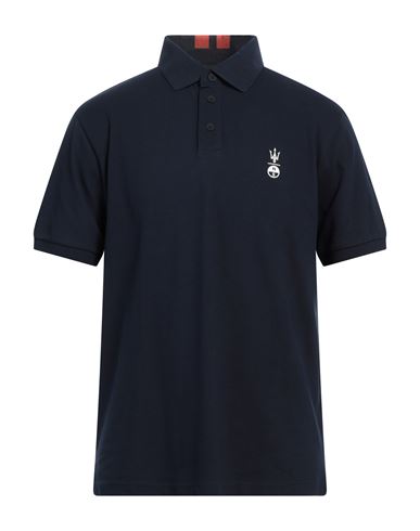 Man Polo shirt Midnight blue Size XS Cotton, Elastane