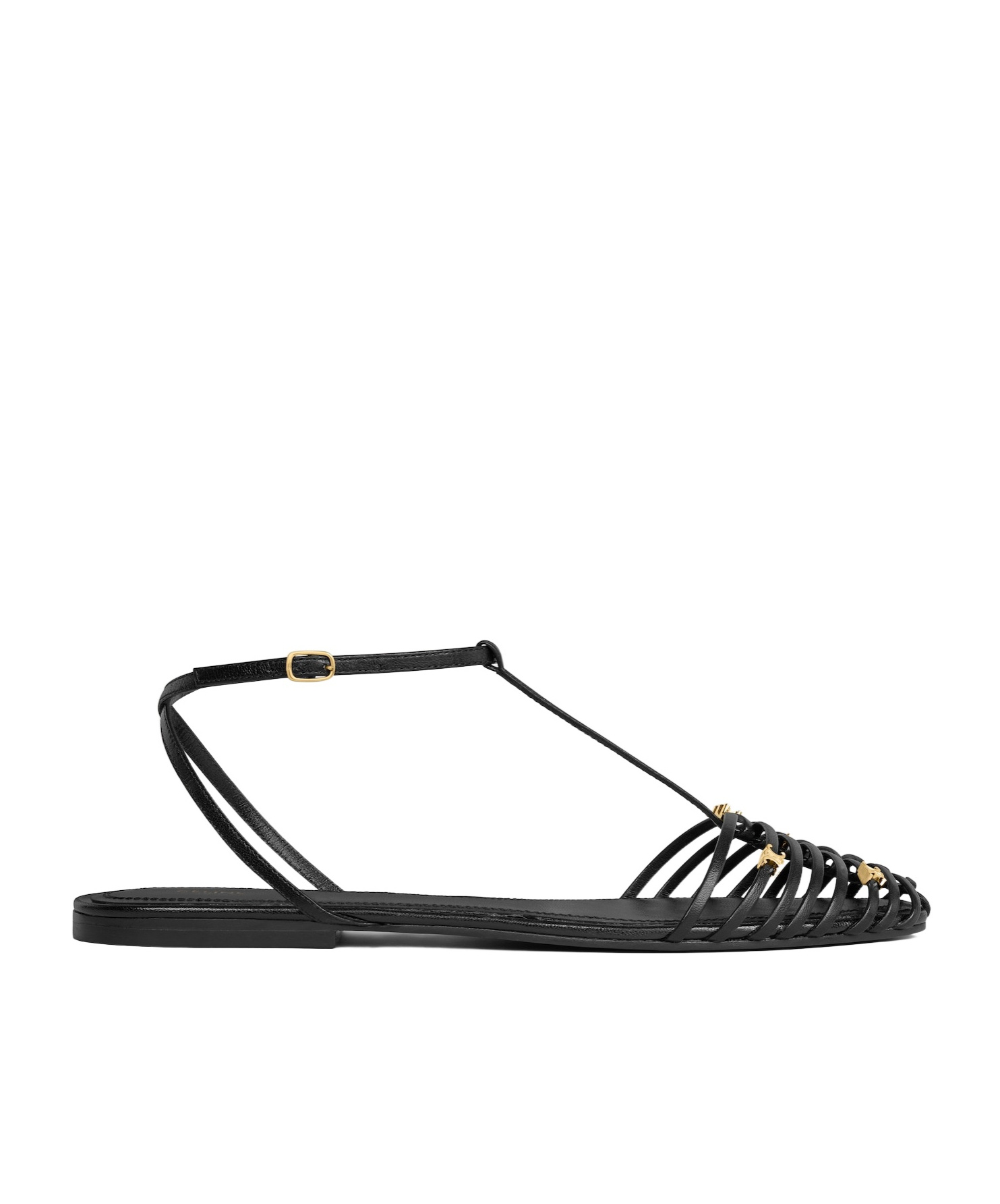 CAGE FLAT SANDAL IN GOATSKIN