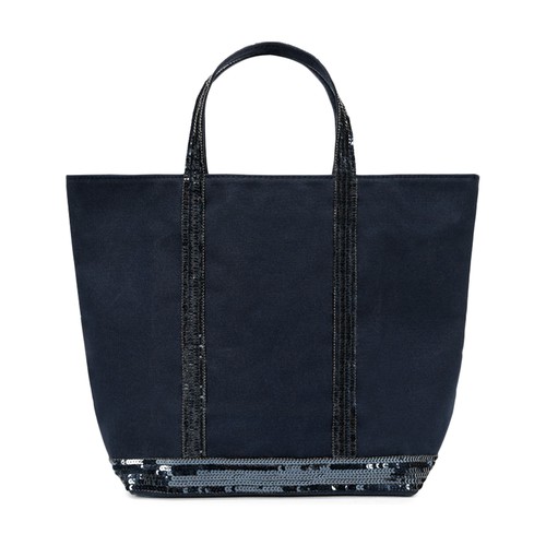 Canvas and Sequins M Cabas Tote