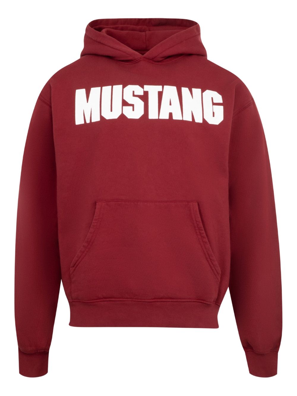 Mustang cotton hoodie - Red