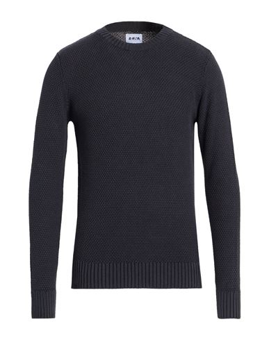 Man Sweater Midnight blue Size L Cotton