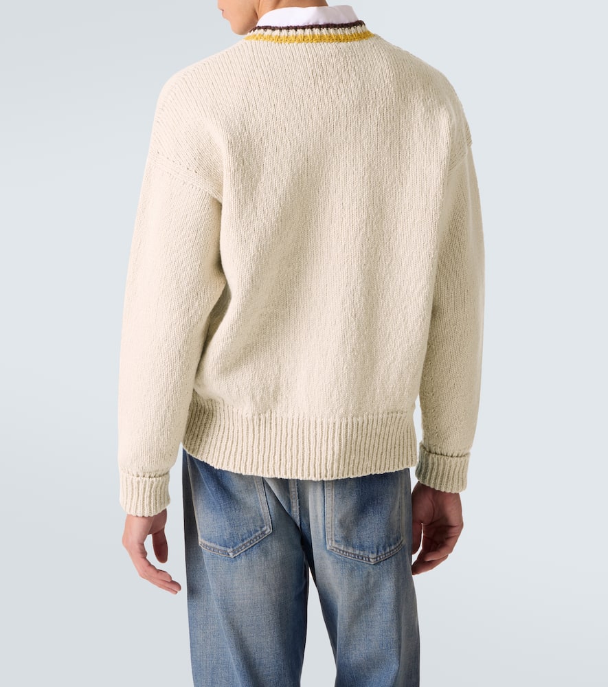 College wool and cashmere sweater