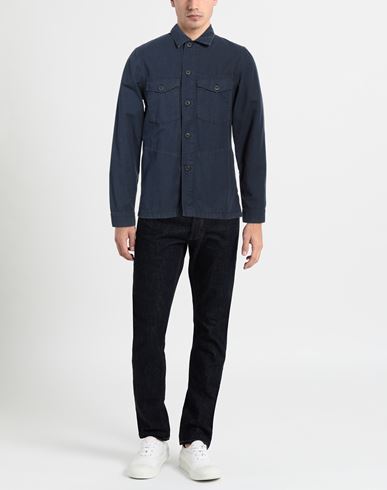 Man Shirt Navy Size S Cotton
