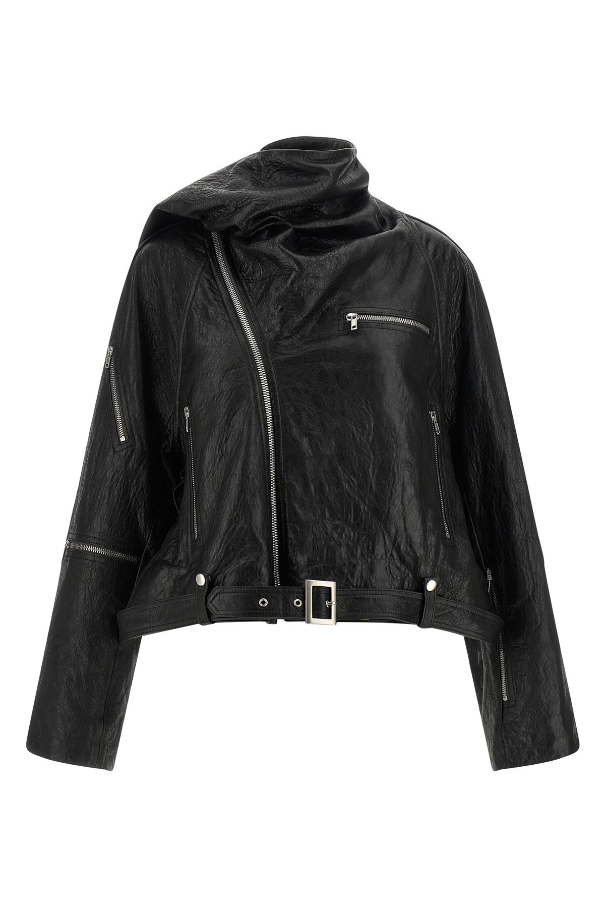 'Cropped Scarf Flight' Jacket
