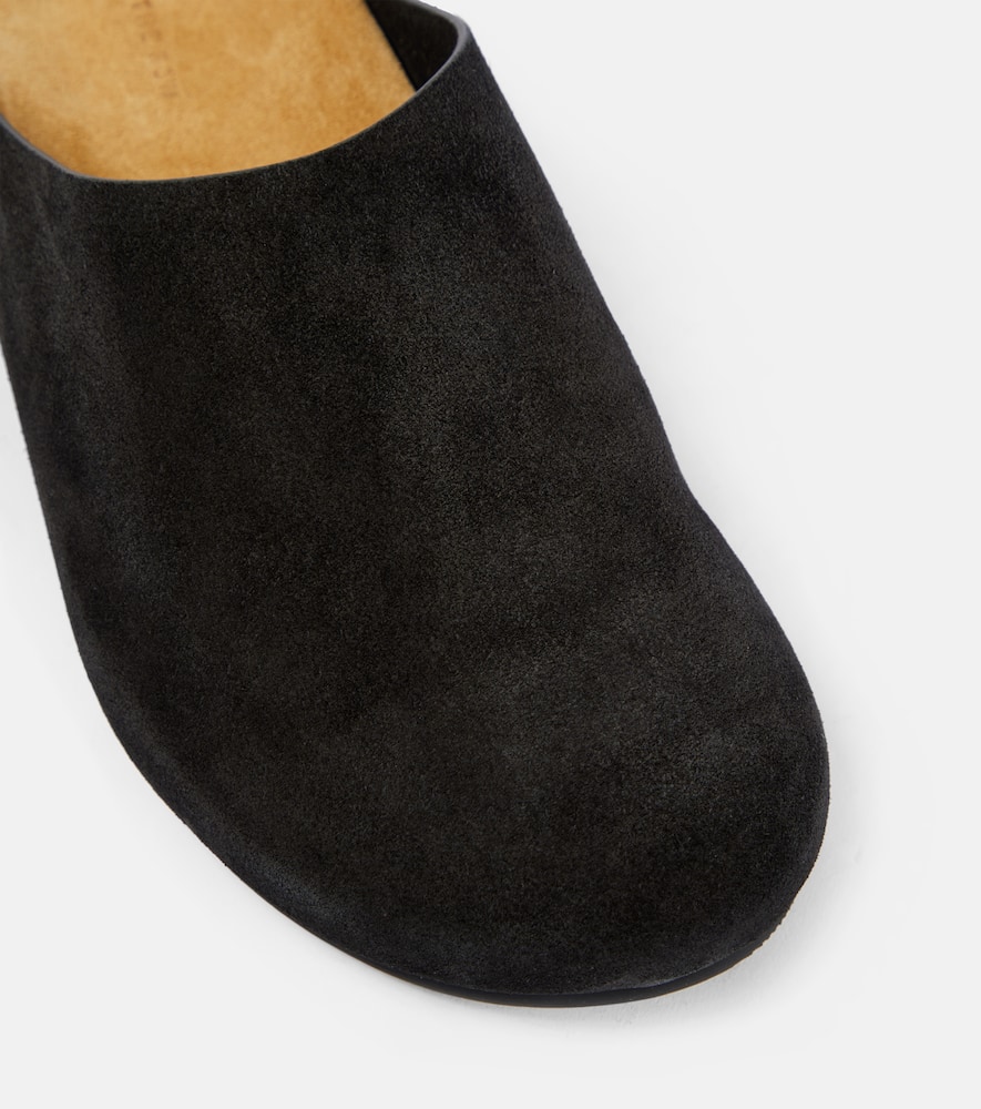The Row Hugo suede mules