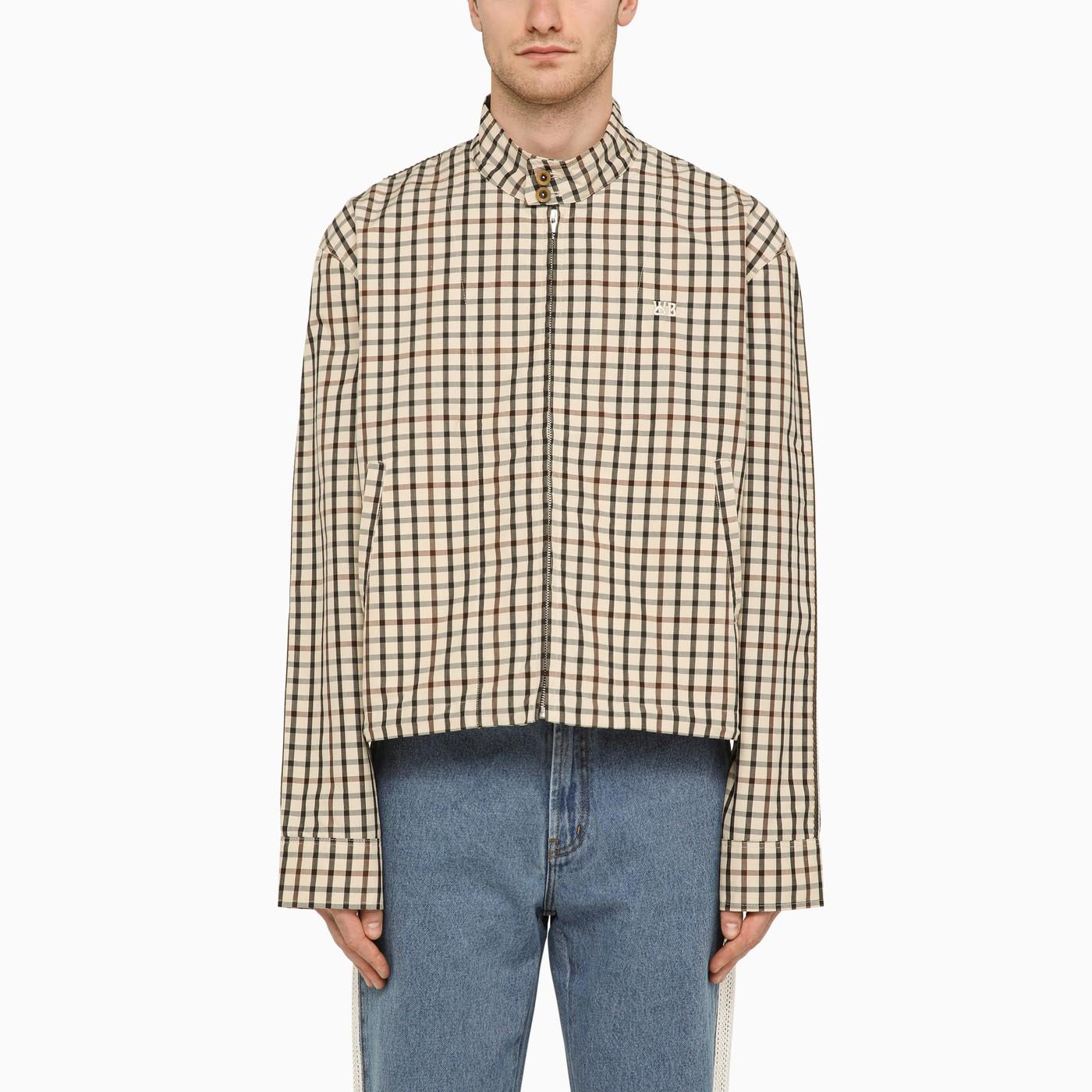 Path Harrington checked shirt jacket - Neutrals