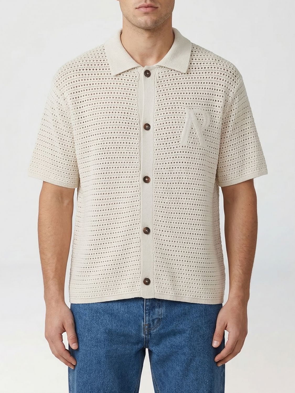 Polo Shirt Men color Beige
