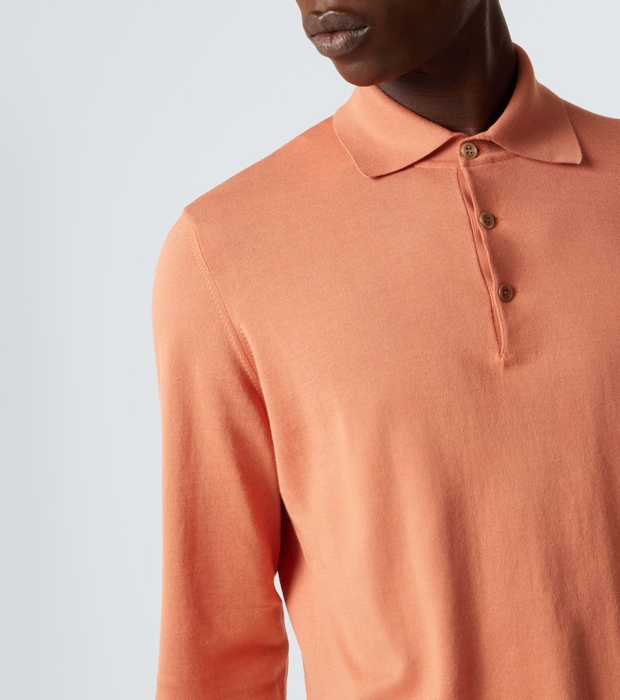 Cotton polo sweater