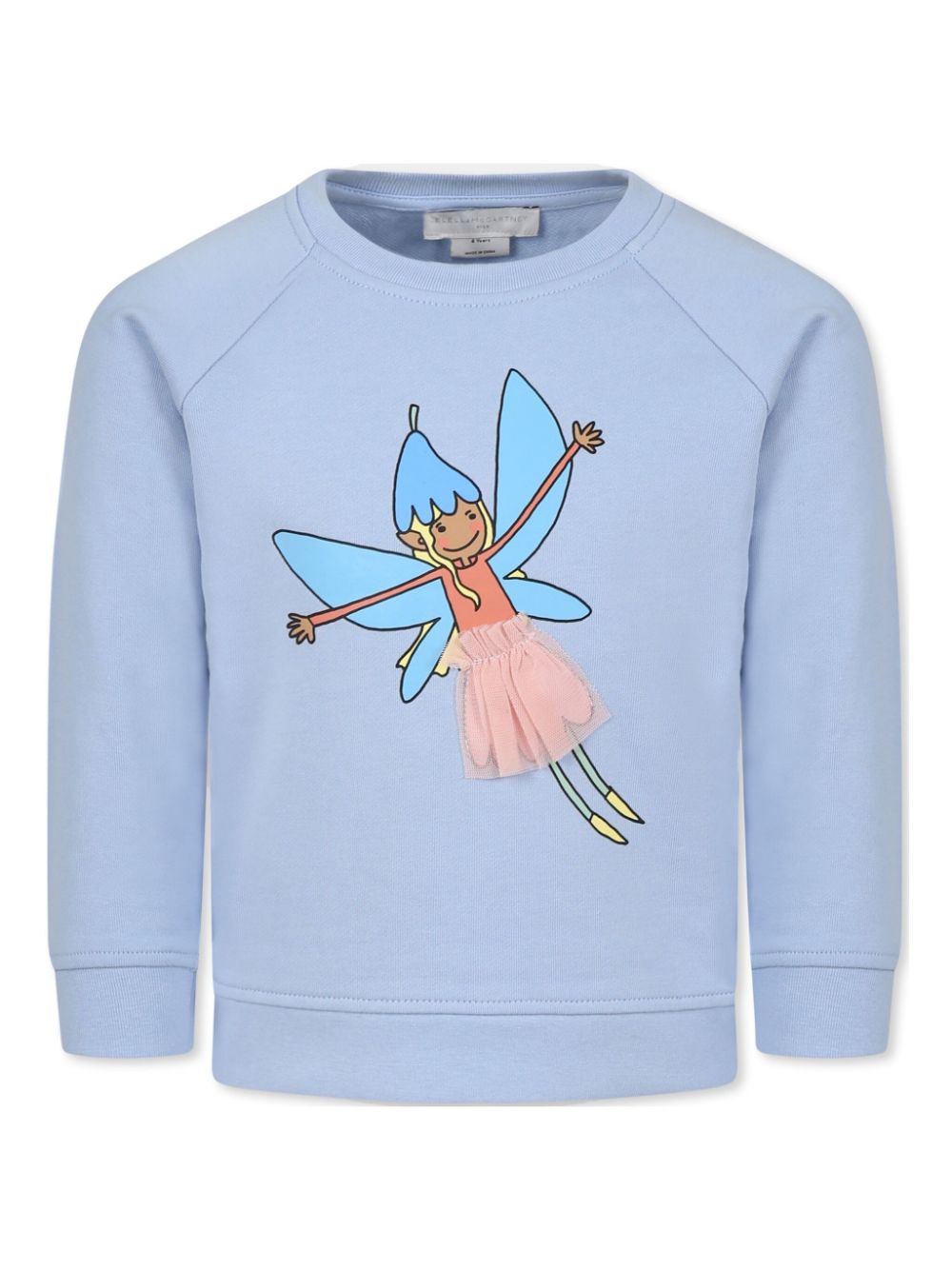 Girls Blue Cotton Fairy Sweatshirt