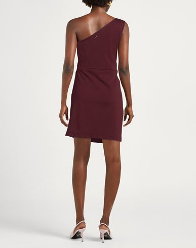 Woman Mini dress Plum Size M Cotton, Polyamide, Elastane