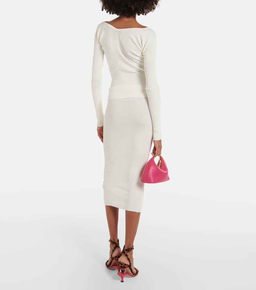Le Haut Pralù scalloped ribbed-knit top