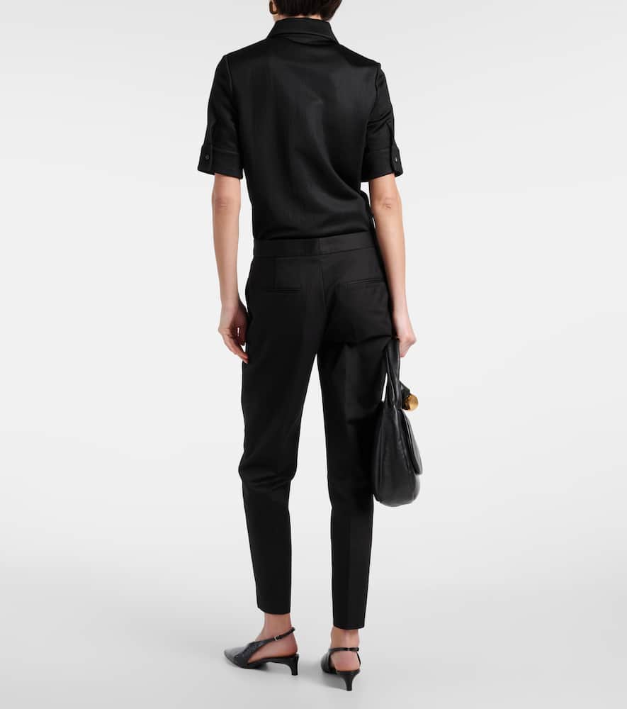 Cotton gabardine pants