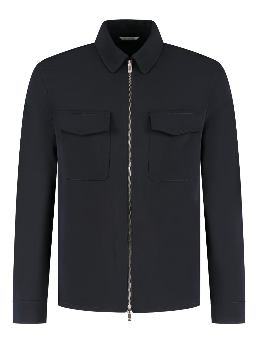 Marco Pescarolo zip-up overshirt - Blue