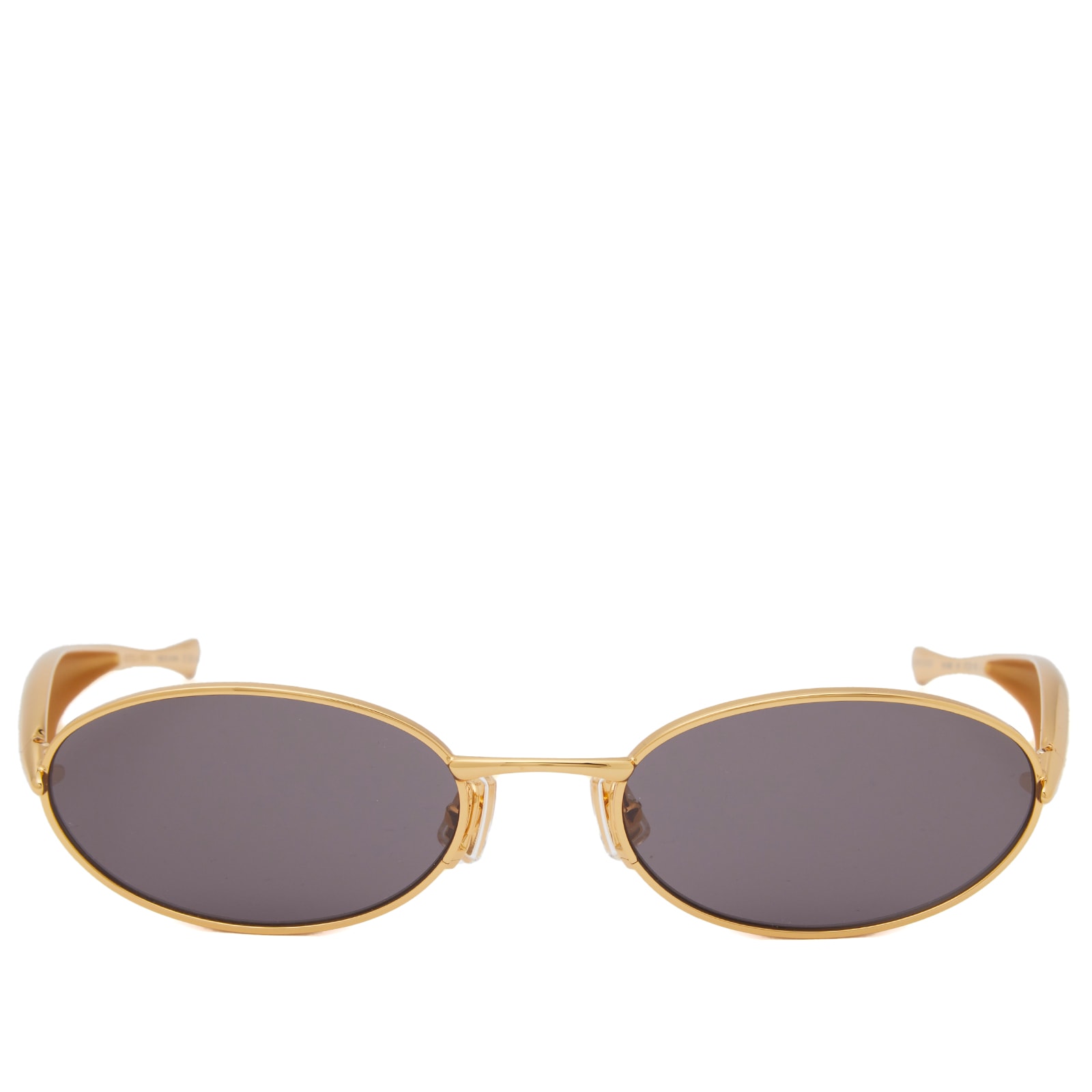 Bottega Veneta Sardine Sunglasses in Gold/Grey 