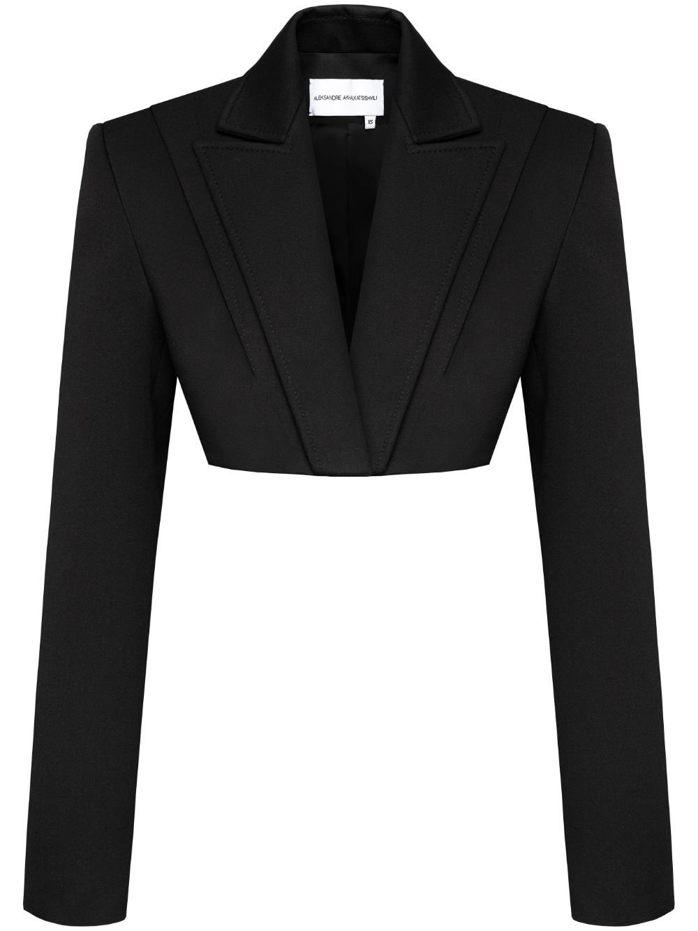 Cropped blazer - Black