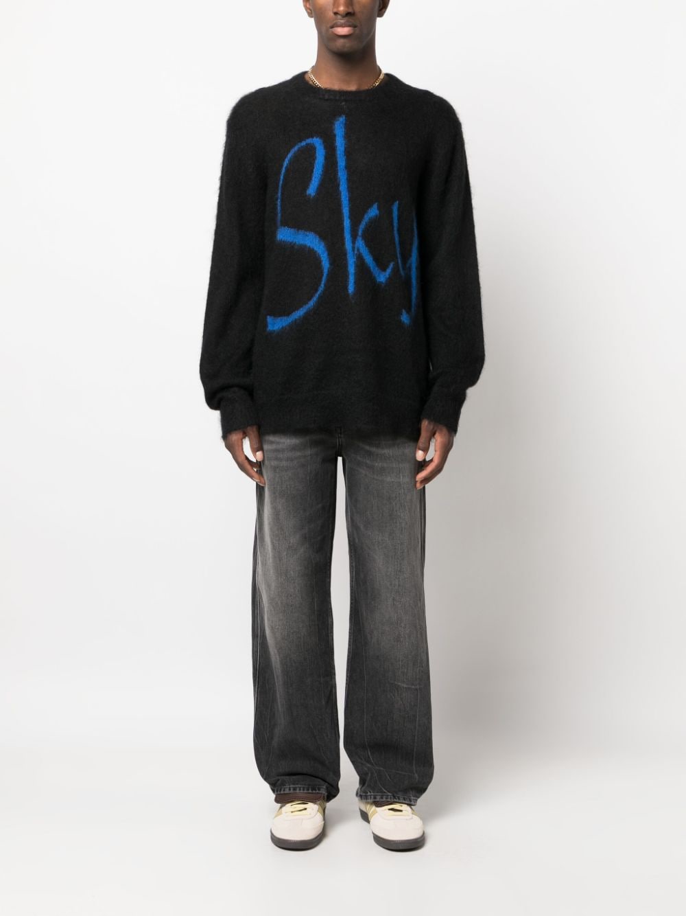 - Logo Wool Blend Sweater
